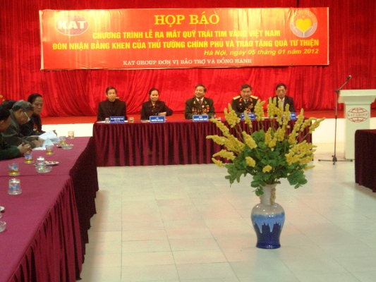 Quỹ Trái tim vàng Việt Nam sẽ ra mắt ngày 12 1
